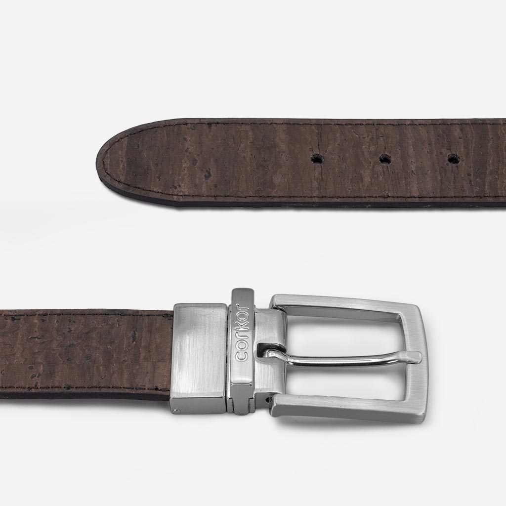 The 35 mm reversible cork belt buckle and tip with last 3 holes