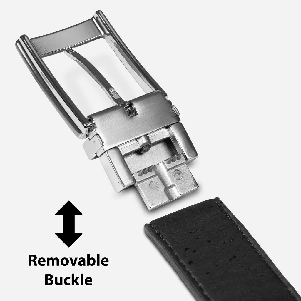Removable buckle unclipped from the cork strap