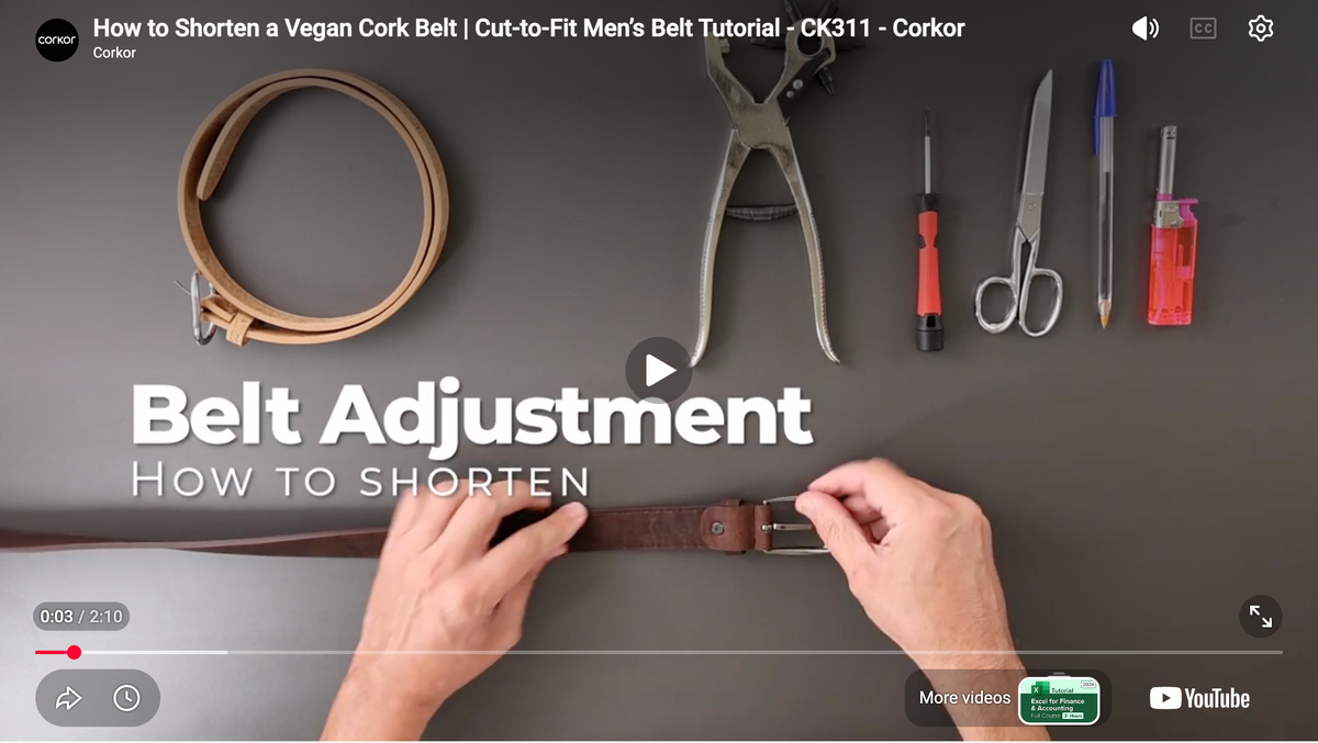 โหลดวิดีโอ: Belt Trim-to-Fit – Perfect Sizing Made Simple