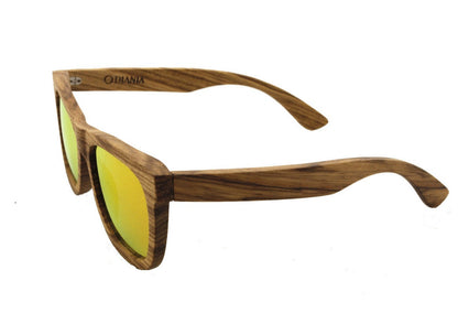 Carrasqueta zebra wood sunglasses view from the left