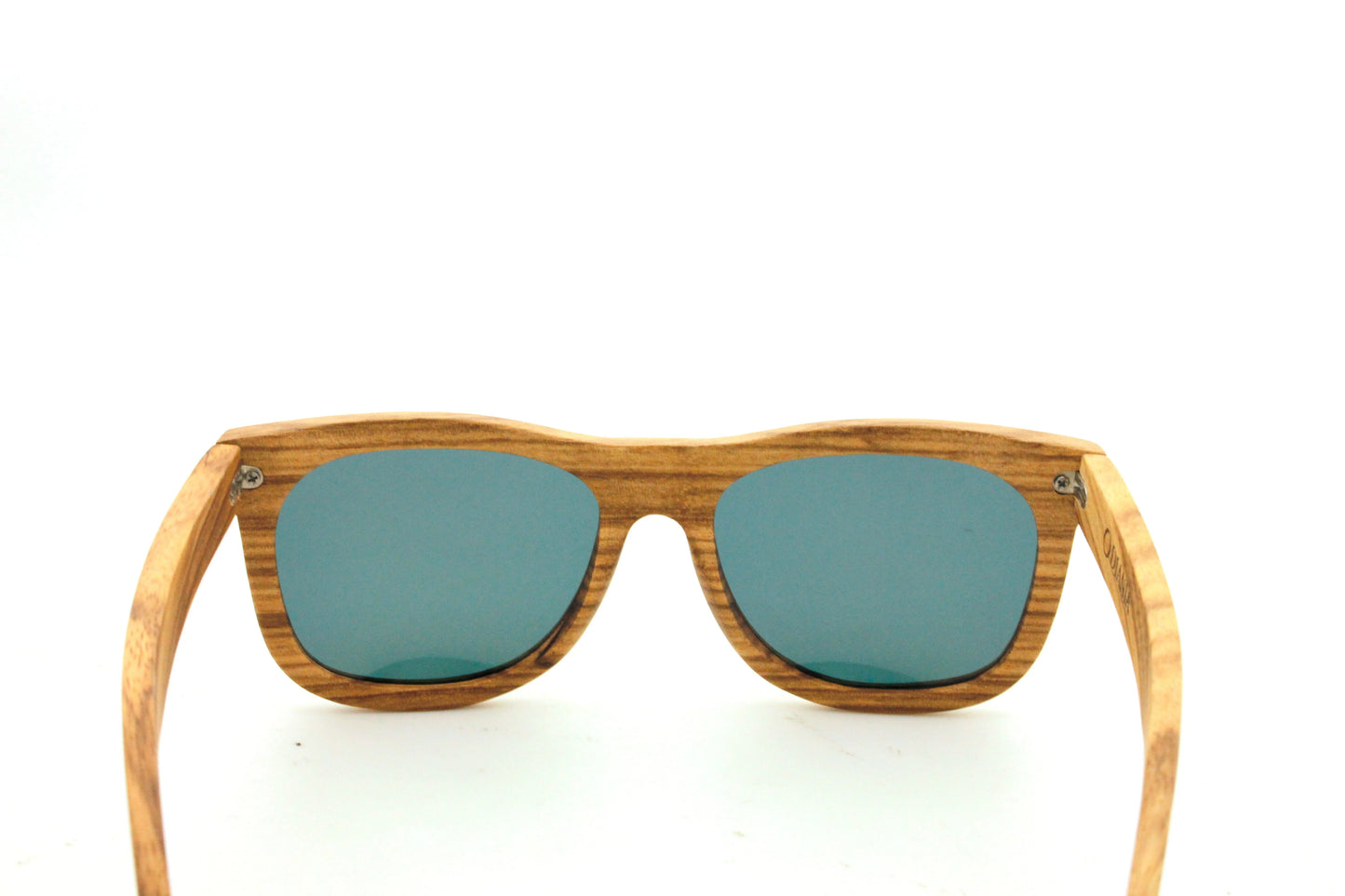 Carrasqueta zebra wood sunglasses view from behind