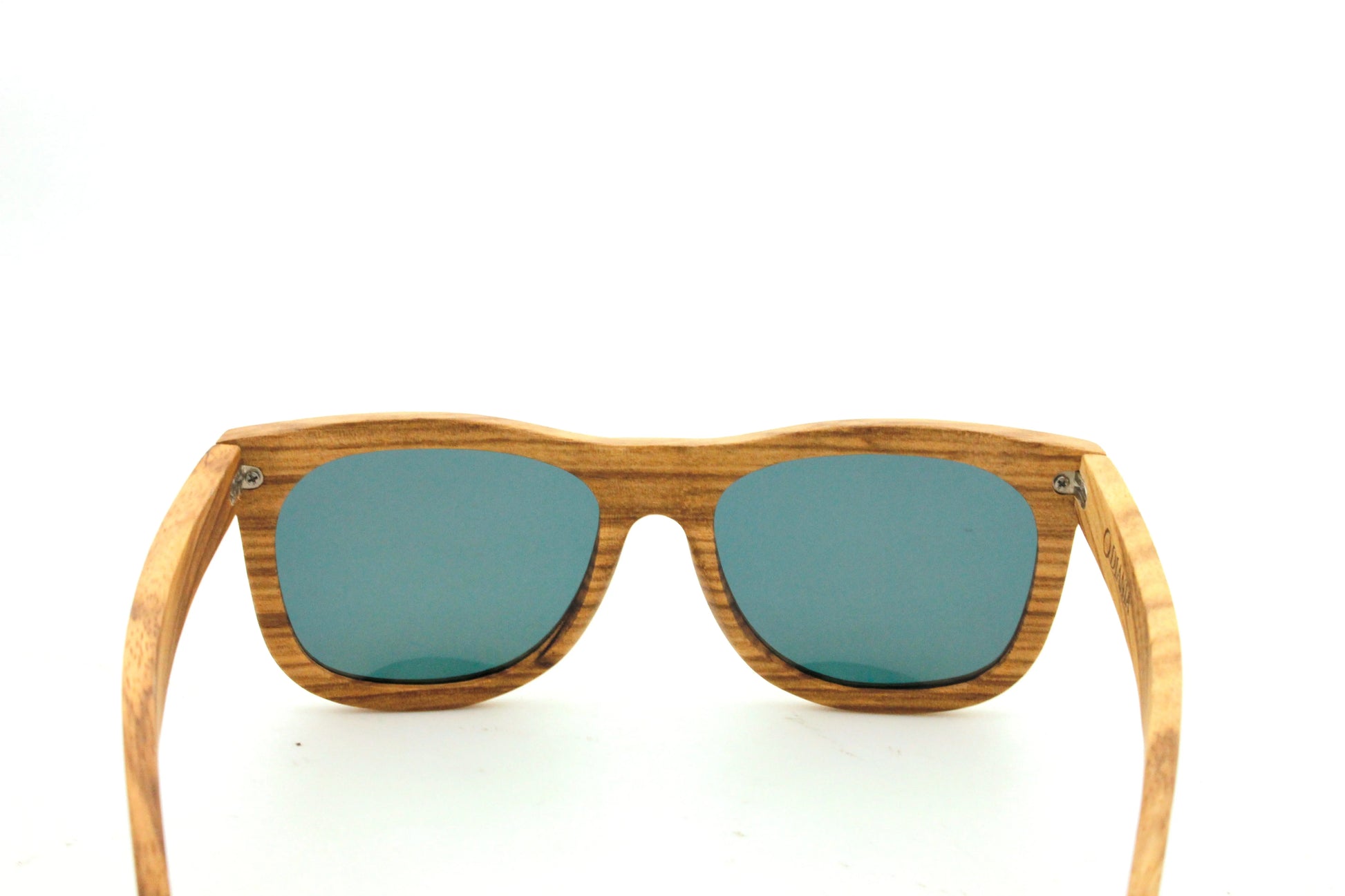 Carrasqueta zebra wood sunglasses view from behind