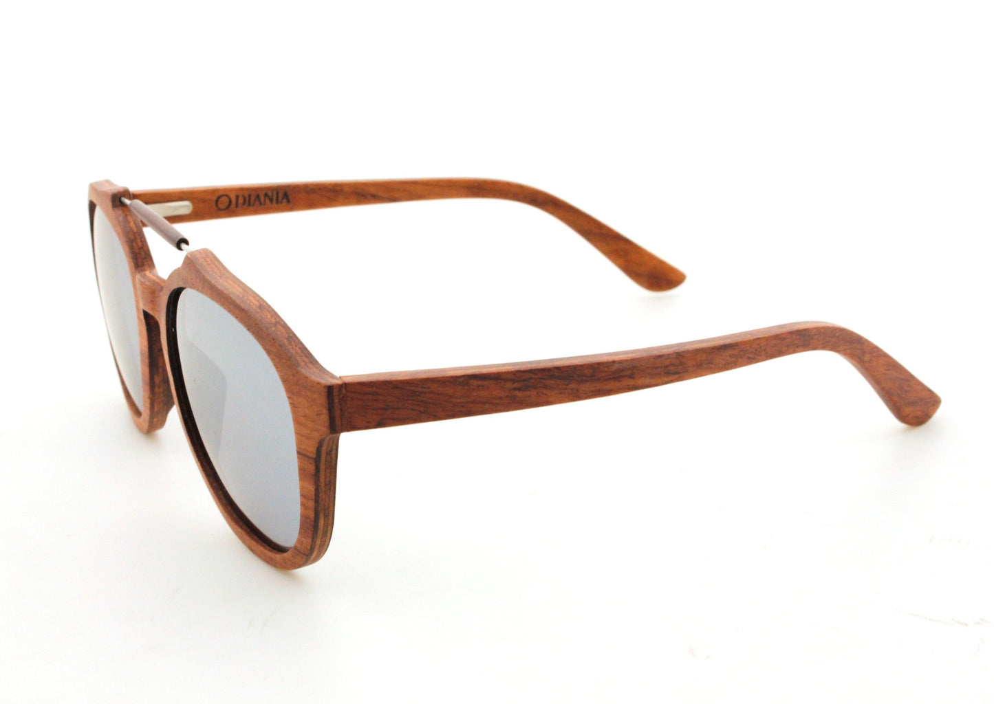 Barcella bubinga wood sunglasses view from the left