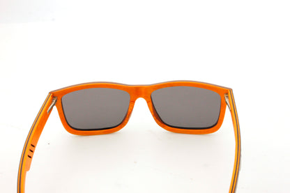 Aitana black laminated wood sunglasses view from the back