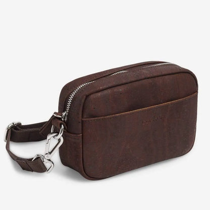 Corkor Vegan Crossbody Pouch Brown / Horizontal