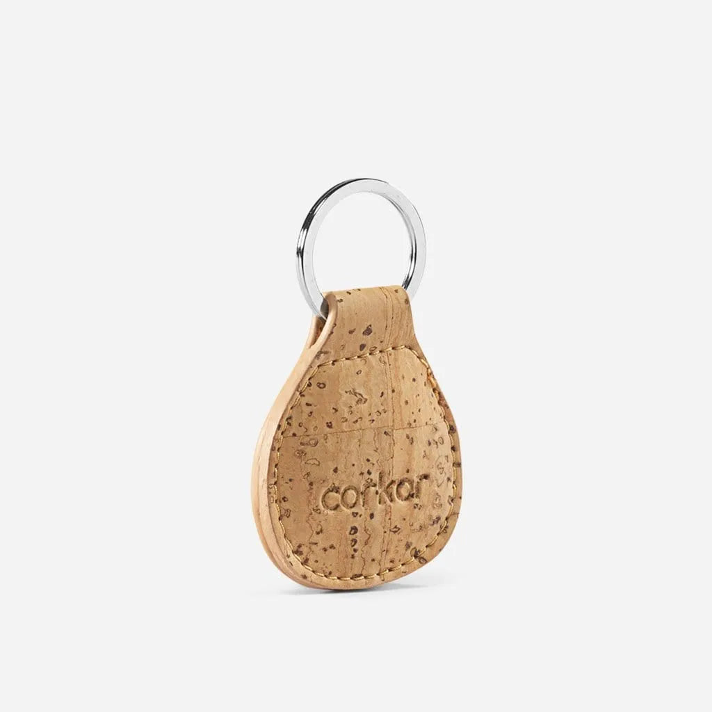 Corkor Vegan Key Chain Round Light Brown