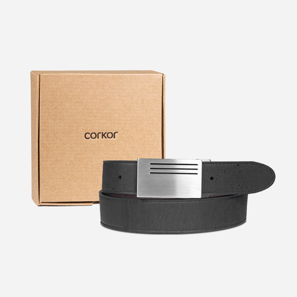 Reversible Belt with Plaque Buckle with box.